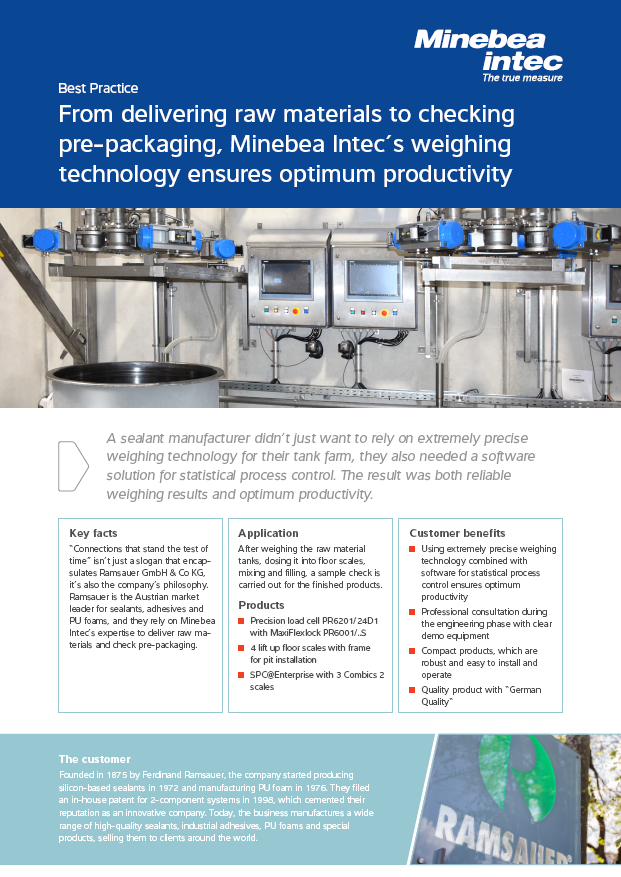 Tehnologija vaganja od zaprimanja sirovina do provjere pakiranja - Sartorius Croatia 