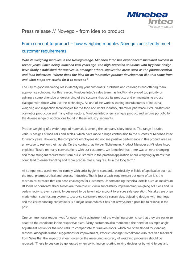 Od koncepta do izdelka: Nov tehtalni modul - Sartorius Croatia 