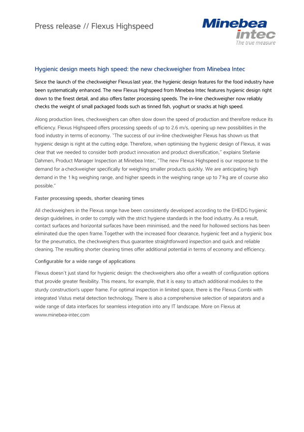 Higienska zasnova in hitrost: nova Flexusova hitra tehtnica - Sartorius Croatia 