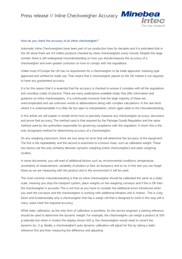 Preverjanje natančnosti kontrolnih tehtnic na progi - Sartorius Croatia 