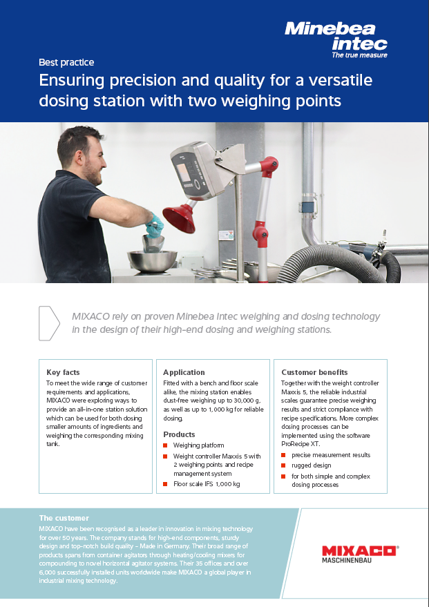 Osiguravanje preciznosti i kvalitete za stanicu za doziranje s dvije točke vaganja - Sartorius Croatia 