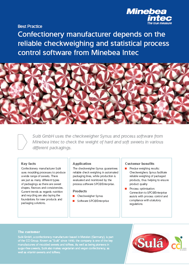 Konditorska industrija: Kontrolno vaganje i statistička kontrola procesa - Sartorius Croatia 