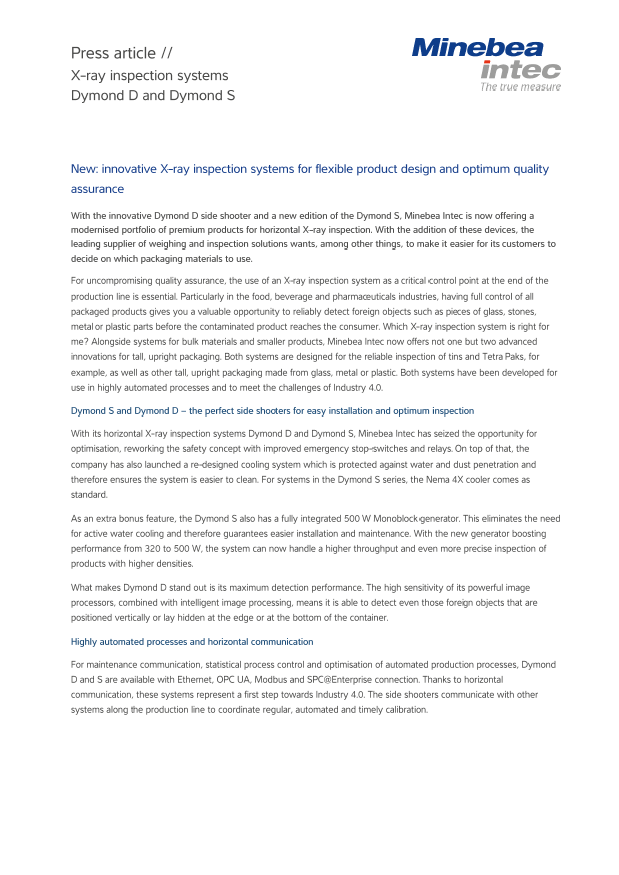 Inovativni rentgenski kontrolni sistemi za prilagodljivo zasnovo izdelkov in zagotavljanje kakovosti - Sartorius Croatia 